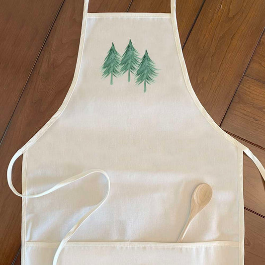 Three Trees Cotton Canvas Apron