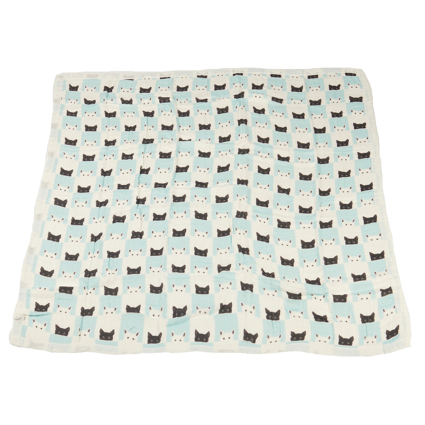 Peek-A-Boo Cats and White Newcastle Blanket
