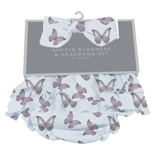 Baby Butterfly Outfit – Ruffle Bloomers & Matching Headband