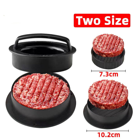3-in-1 Round Hamburger Meat Press Maker
