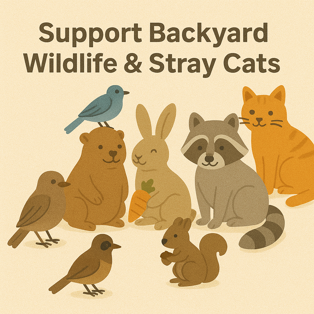 Support Backyard Wildlife & Stray Cats