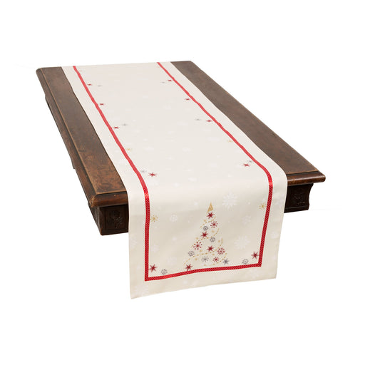 Festive Christmas Tree Table Runner