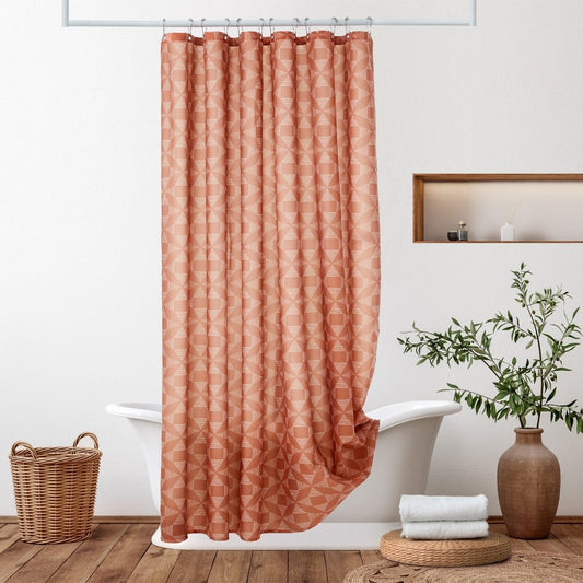 Bohome Nest – Sustainable Plaid Shower Curtain