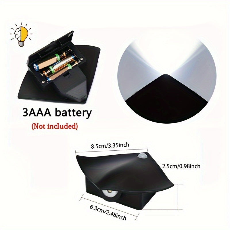 Human Sensing Decor Wall Lamp – Modern Battery-Powered Uplight for Bedroom & Porch