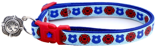 Fire & Police Badges - Breakaway Cat Collar