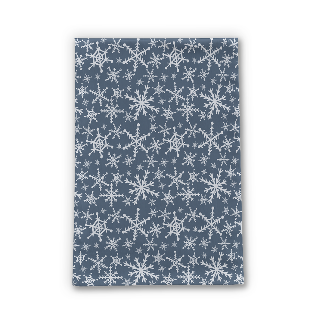 Blue Snowflakes Tea Towel – 18" x 30"