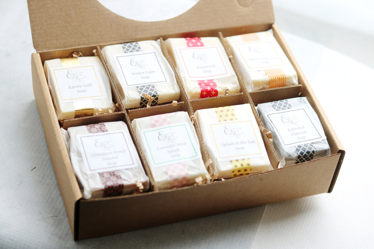 Soap Sampler Gift Set – 8 Best-Selling Natural Soaps