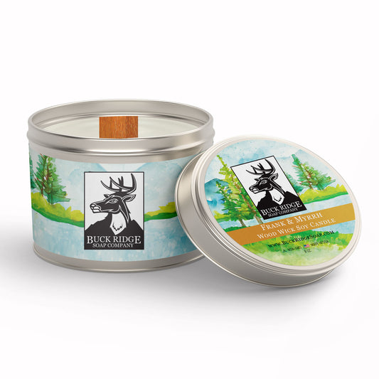 Frank & Myrrh – Sustainable Wood Wick Soy Candle