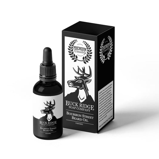 Buck Ridge Bourbon Street Premium Beard Oil – Sandalwood, Tonka Bean & Buddha Wood