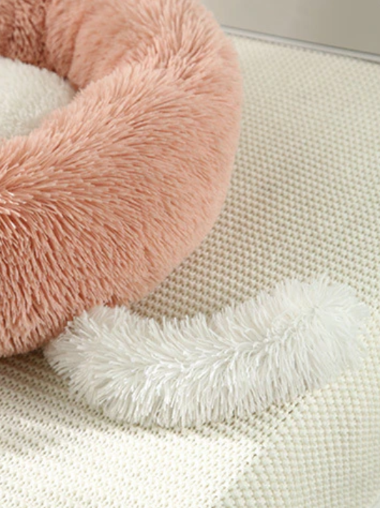 Plush Pet Bed with Ears & Tail – Fox Theme
