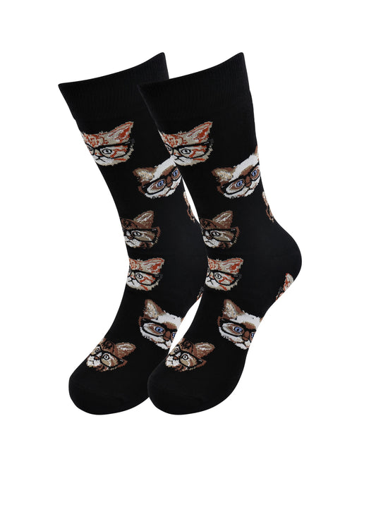 Casual Designer Trending Animal Socks – Cat – Unisex Style & Comfort