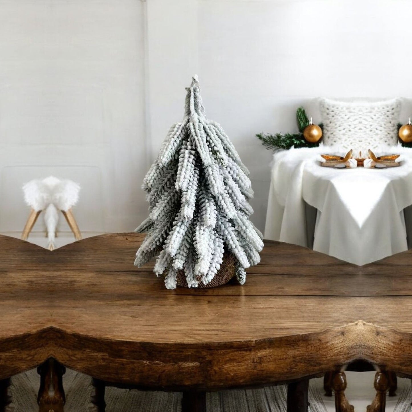 Snow Christmas Trees – Set of 4