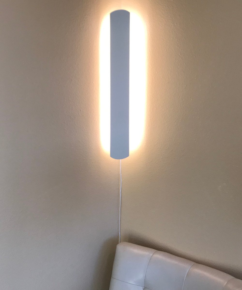 3"W Solid Wood Hover Plank Corner/Wall Accent Light – Almond