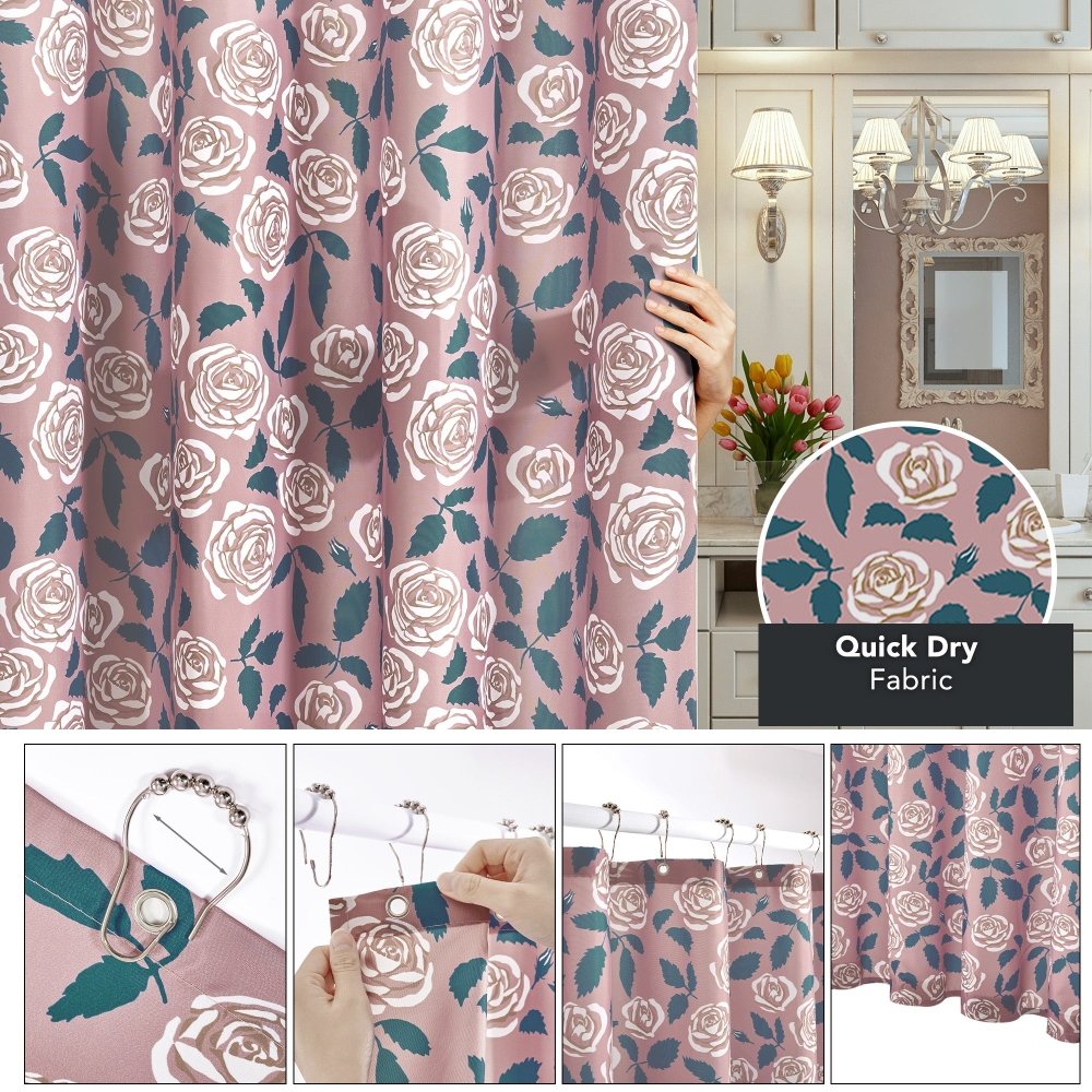 Envogue Bouquet – Sustainable Luxury Shower Curtain