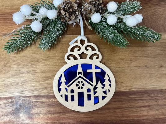 Church Bulb Ornament
