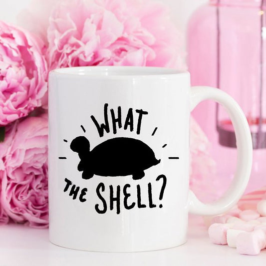 What The Shell? – Funny Turtle Coffee Mug