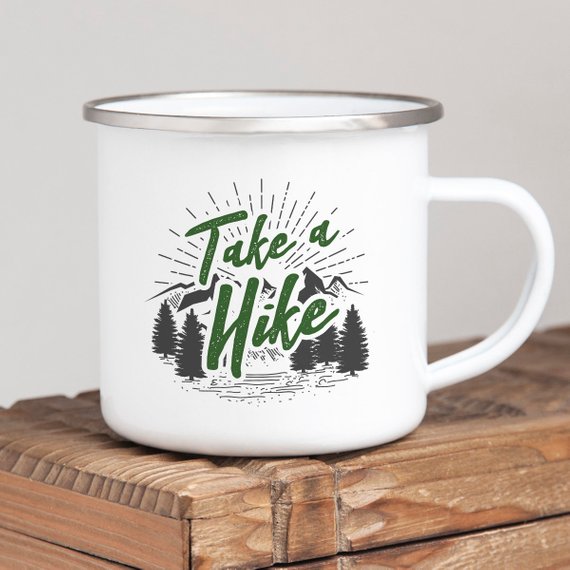 Take a Hike – Wanderlust Enamel Mug