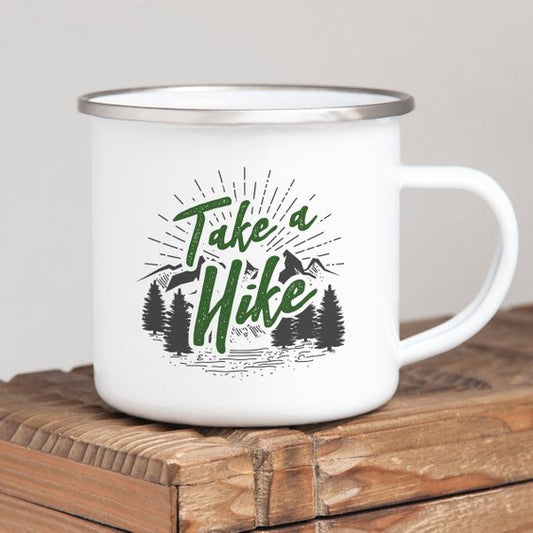 Take a Hike – Wanderlust Enamel Mug