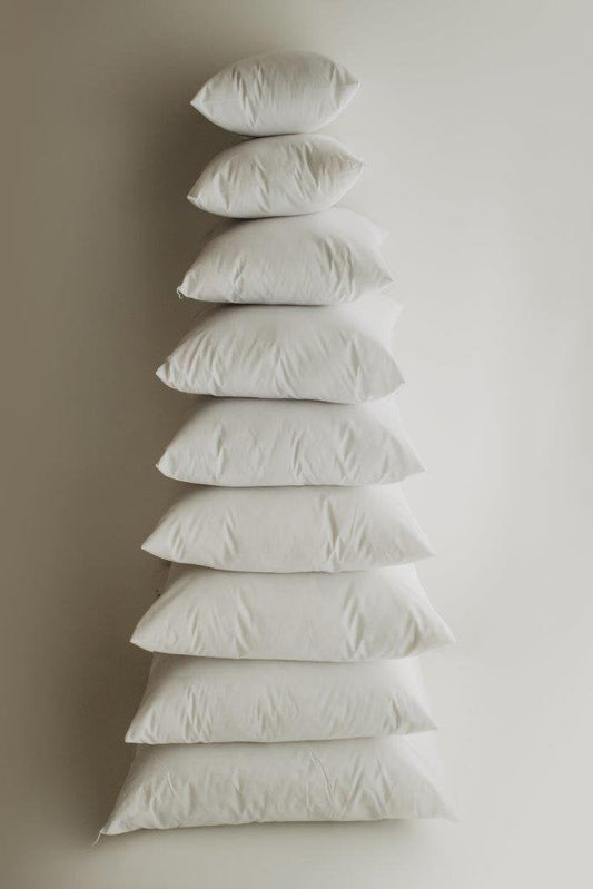 Down Alternative Hypoallergenic Throw Pillow Insert – Cotton Cover