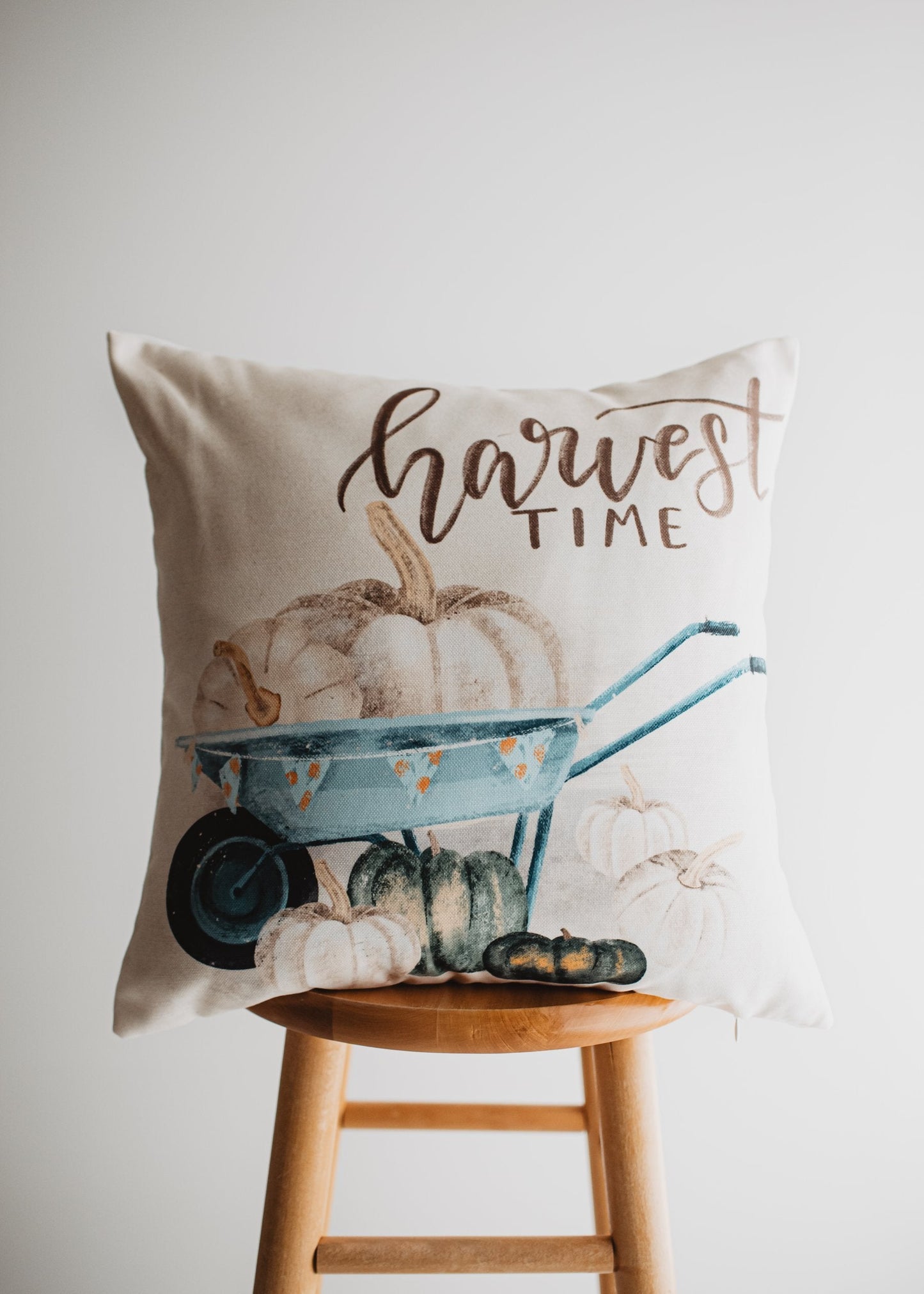 Harvest Time Throw Pillow Cover – Autumn Farmhouse