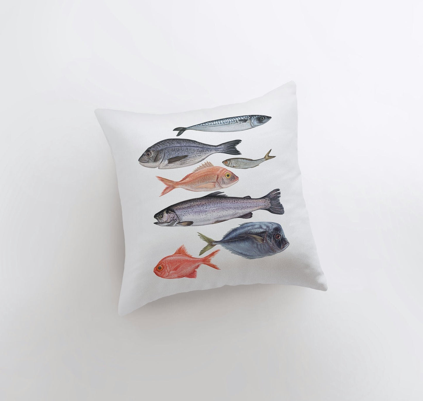 Seven Fish Throw Pillow Cover – Coastal Accent