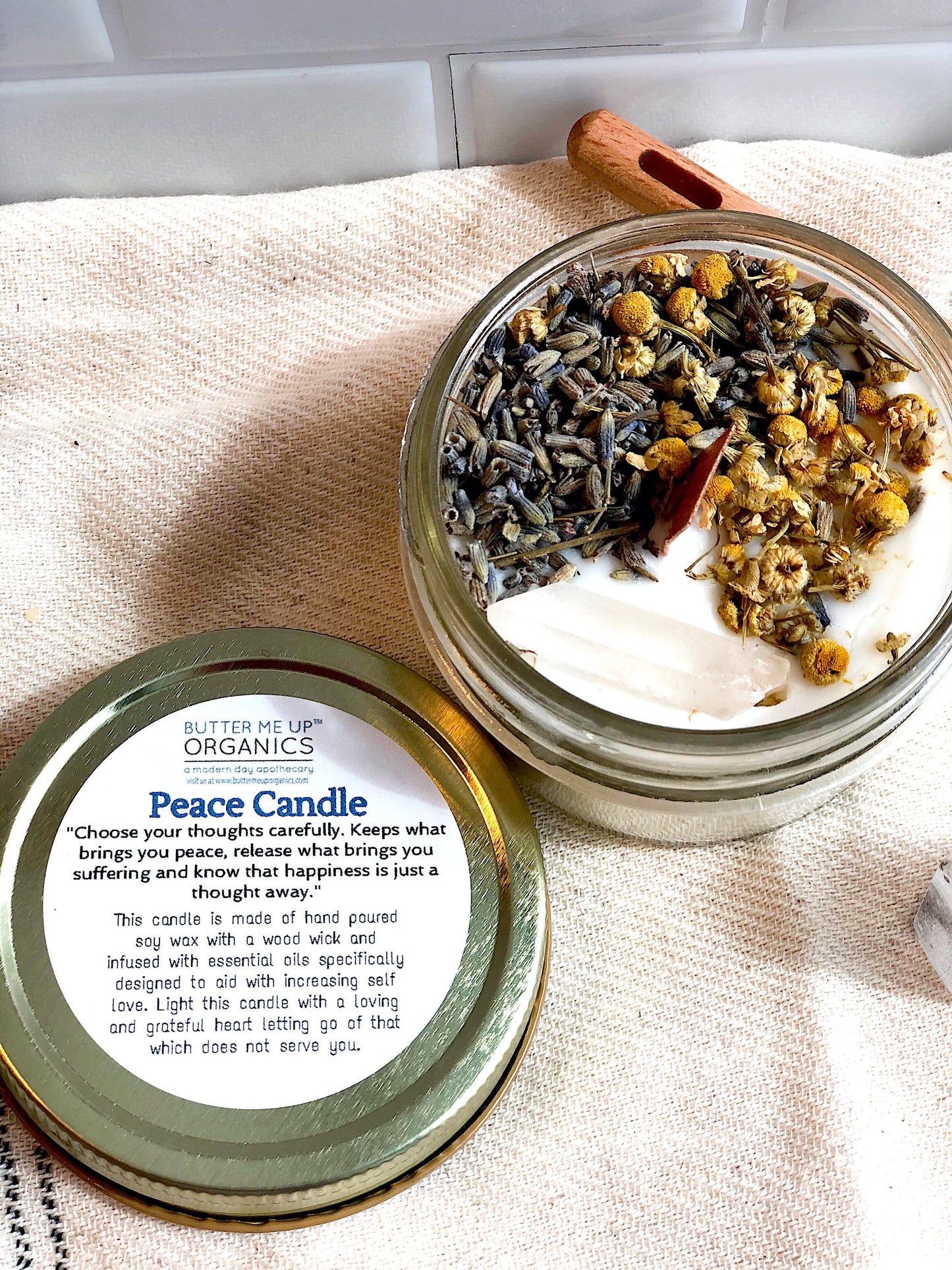 Peace Candle – Serenity & Mindfulness Soy Intention Candle