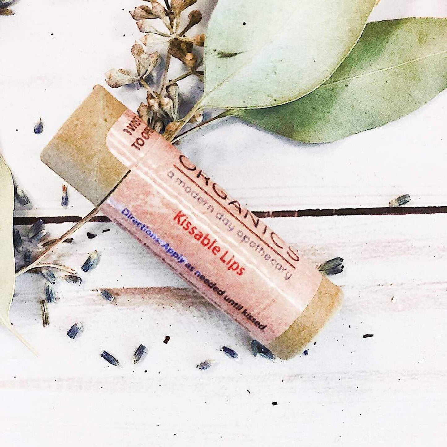 Kissable Lips Organic Lip Balm – Zero Waste Paperboard Tube