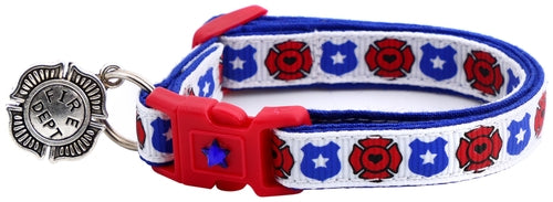 Fire & Police Badges - Breakaway Cat Collar