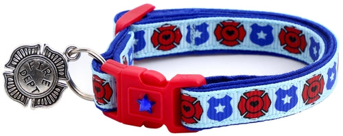 Fire & Police Badges - Breakaway Cat Collar