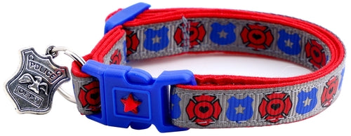 Fire & Police Badges - Breakaway Cat Collar