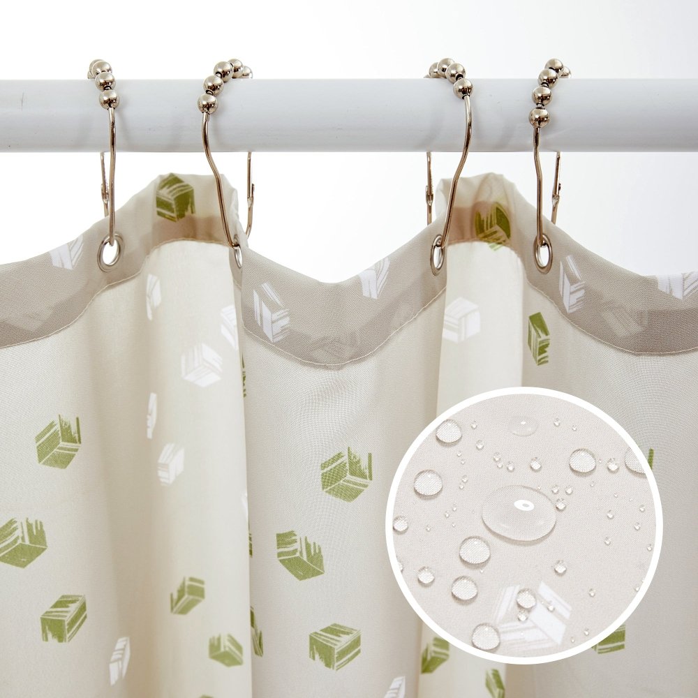 Modern Cubic Play – Contemporary Geometric Shower Curtain