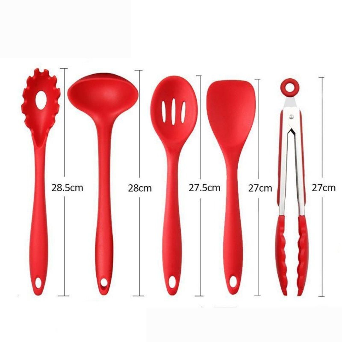 Non Stick Silicone Cooking Utensils – Premium Heat Resistant 10-Piece Set