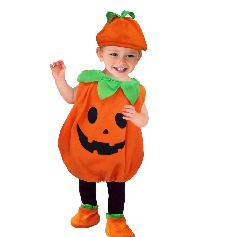 Baby Halloween Pumpkin Costume Set