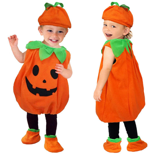 Baby Halloween Pumpkin Costume Set