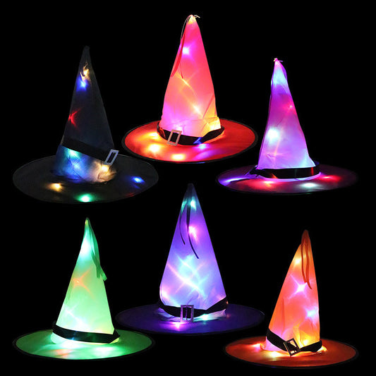Halloween Glowing Witch Hat – Ghost Festival Decoration Props