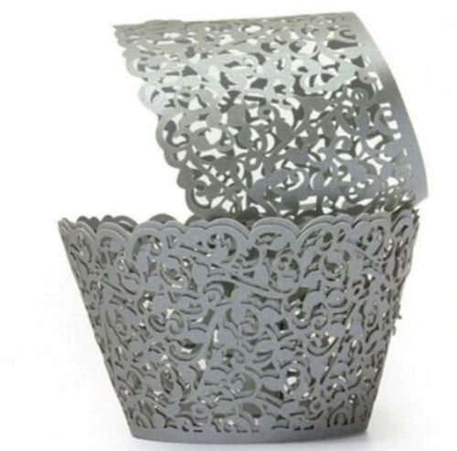 Little Vine Lace Laser Cut Cupcake Wrappers – 100 pcs Set