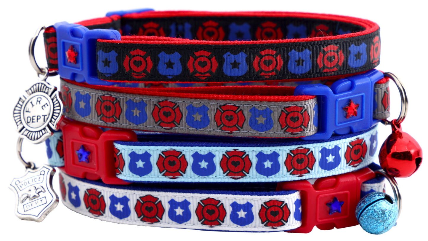 Fire & Police Badges - Breakaway Cat Collar
