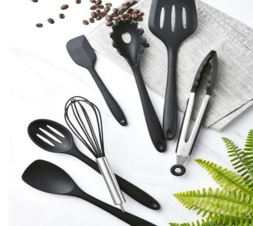 Non Stick Silicone Cooking Utensils – Premium Heat Resistant 10-Piece Set